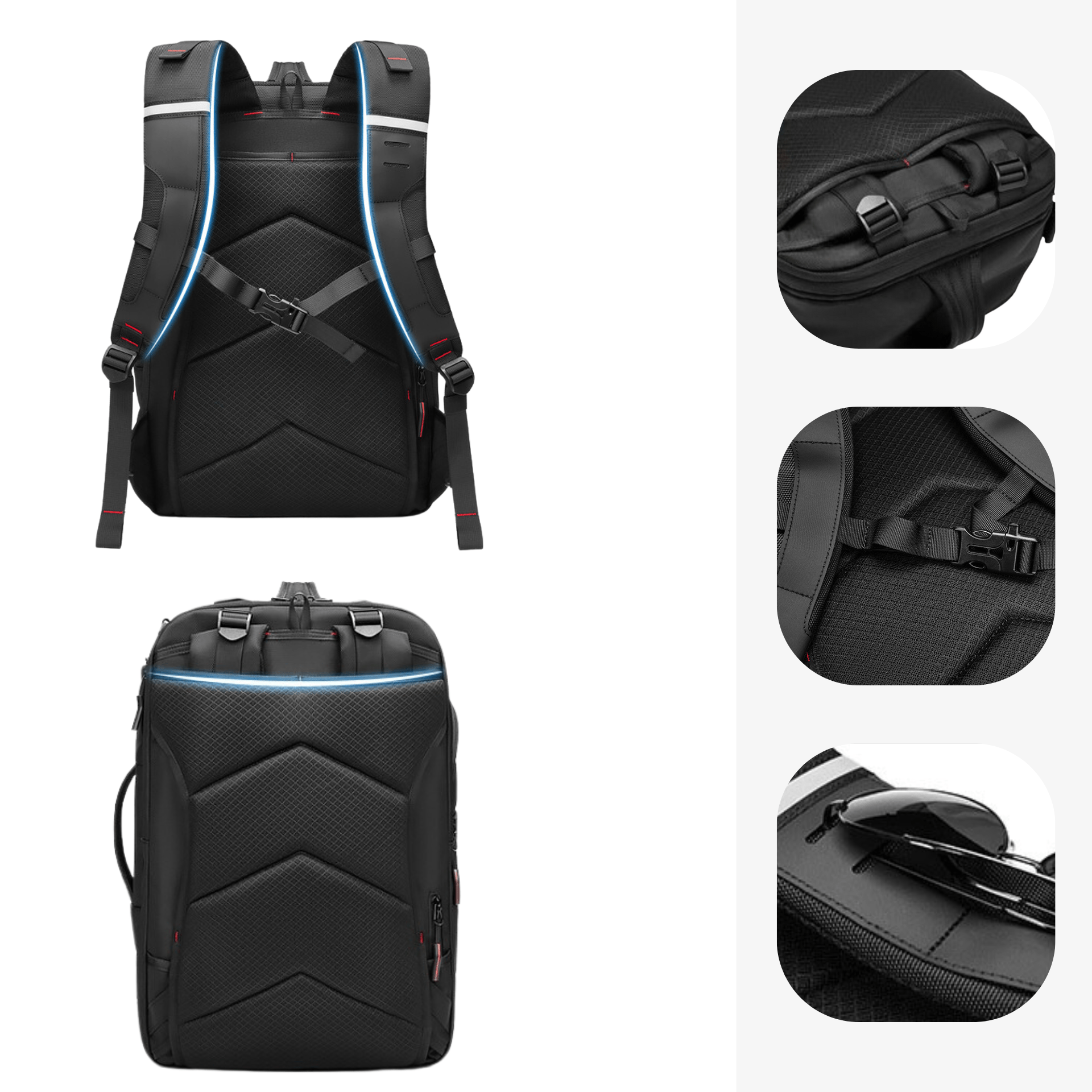bristol small leather backpack black Backpack MODERN and TRENDY – Fenurban Store